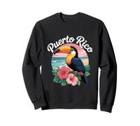 Puerto Rico Toucan Bird Tropical Sunset Design Sweatshirt