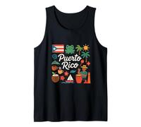 Puerto Rico Travel Walk City Colors Chill View Tank Top