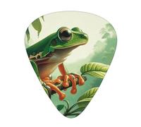 Puerto-Rico-Tree-Frog 12 Pack Guitar Picks With 3 Thicknesses And Storage Box, Abs Plectrums For Electric Bass Guitar Players
