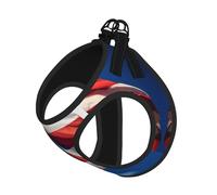 Puerto Rico Wallpaper Flag Adjustable Reflective Harness Leash Set For Cats And Dogs, Soft Breathable Mesh Vest With Escape-Proof Design For Small Pets