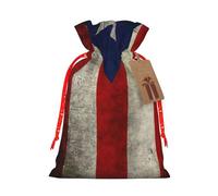 Puerto Rico Wallpaper Flag Print Drawstring Bags,Snack Bags,Storage Bags For Gift Wrapping,Party Decorations