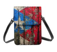 Puerto Rico Wallpaper Flag Print Dustproof Gift Bag Small Tool Bag Detachable Adjustable Strap Side Bag For Camping Work