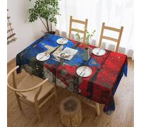 puerto rico wallpaper flag print Elegant Tablecloth - Stylish Home Decor Fabric for Dining Tables, Weddings, and Events
