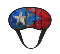 Puerto Rico Wallpaper Flag Print Fashion Sleep Eye Mask for Men Women, 100% Blackout Eye Mask, Soft Covering Strong Light, Suitable for Travel/Yoga/Nap