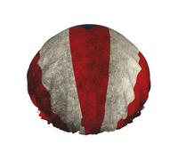 Puerto Rico Wallpaper Flag Print Premium Double Layer Shower Cap For Women With Reusable Shower Cap For Hair - Waterproof Plastic Cap - Shower Caps For Long, Short And Curly Hairs