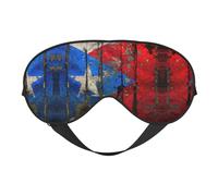 Puerto Rico Wallpaper Flag Print Sleep Mask, Soft Breathable Eye Cover for Travel, Shift Work & Meditation
