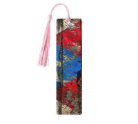 Puerto Rico Wallpaper Flag Print Wooden Bookmarks Beautiful Notebook Accessories for Men Women Book Lovers