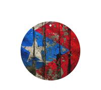Puerto Rico Wallpaper Flag Printing 10 Pieces Air Freshener Cards,Car Scented Hanging Air Freshener Fragrant Sheets For Car Use