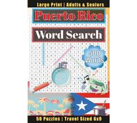 Puerto Rico Word Search Book: Discover Puerto Rican Culture Through 50 Fun Word Puzzles - A Travel-Friendly Gift for Adults and Seniors Featuring Food, Cities, Music, and Traditions