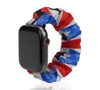 Puerto Ricos Baseball Flag Soft Elastic Scrunchie Watch Strap Compatible with IWatch Series 6 5 4 3 2 1 Printed Wristbands Bands