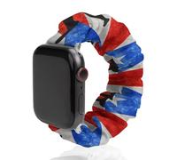 Puerto Ricos Baseball Flag Soft Elastic Scrunchie Watch Strap Compatible with IWatch Series 6 5 4 3 2 1 Printed Wristbands Bands