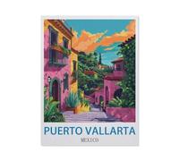 Puerto Vallarta Mexico，Jigsaw Puzzles Puzzles for Adults Kids. 1000 Piece Impossible Challenge Toy Educational Game Home Decoration for Adults& Kids Age 14 Years Up 1000pcs（38x26cm）-O54