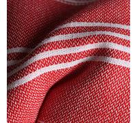 PÜSKÜL - Bulk Turkish Towels Pack of 10 for Beach Hammam Spa Pool, 100% Cotton, 100X180 cm (Red)