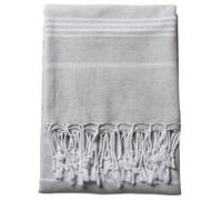 PÜSKÜL - Turkish Hammam Towels, Extra Large 100% Cotton Peshtemal for Beach Spa Bath Pool Travel Party Gift, 100X180 cm (Light Gray)