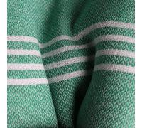 PÜSKÜL - Turkish Hammam Towels, Extra Large 100% Cotton Peshtemal for Beach Spa Bath Pool Travel Party Gift, 100X180 cm (Green)
