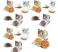 Puf Marshmallow Coated Biscuits Mixed Variety Packs - Coconut Puf 16g,Multicolor Pyf 18g,Cocoa Puf 18g (10 x Mixed Packs)