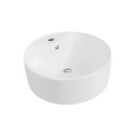 PUFAHAU Bathroom Countertop Vessel Sink Bathroom Ceramic Wash Basin Modern Simple White Countertop Round Sink Bathroom Ceramic Wash Basin Bathroom Sinks