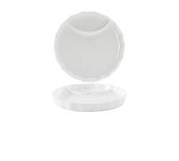 PUFAHAU Divided Ceramic Dinner Plate - Large Porcelain Plate for Portion Control, Ideal for Meals, Salads, Fruits & More - 21.5cm x 2.5cm