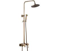 PUFAHAU Fixed Showerheads Antique Copper Belt Faucet With Hot And Cold Water Shower Set Bathroom Accessories