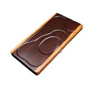PUFAHAU Tea Trays Tea Tray Solid Wood Tea Sea Simple Drainage Tea Table Kung Fu Tea Tray,Brown-55X29X5Cm