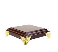 PUFAHAU Vase Bonsai Stand Base Bracket Handicraft Decoration Wooden Base Odd Stone Flower Pot Square Bracket Teapot Holder Family Hotel Decoration Plant Display Pedestal