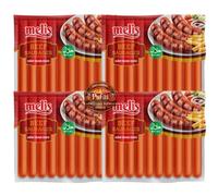 PUFAI Bundle - Chicken & Beef Sausage 500g x4 - Cooked Mixed Meat Sausages, Ready to Eat, Breakfast & Pan Fry Use