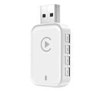 Pufei 2 in 1 Wireless CarPlay Android Auto Adapter Mini Carplay&Auto Box Dongle Convert Wired To Wireless Smart USB Dongle Auto Connect Plug & Play for and Android Factory Wired Cars