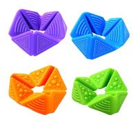 Pufei Decompression Sensory Toy for ADD ADHD Autism with Textures Quiet Silicone Sensory Flip Cubes for Adult Girls Boys Teens