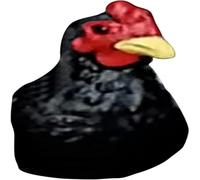 Pufei Funny Chicken Earrings, Handmade 3D Chicken Earrings, Quirky Farmhouse Accessories, Lightweight Funny Animal Jewelry Gift for Women and Girls