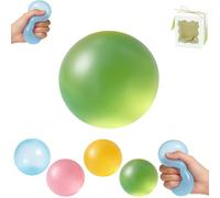 Pufei Handmade Coconut Oil Ball, 2.4 in Super High Moldable Stress Ball, Soft and Non-Sticky, 100% Odorless, Portable Squeeze Sand Glutinous, Improving Focus, Reusable