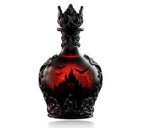 Pufei Magic Potion Style Whiskey Glass Bottle, 2025 Halloween WhiskeyBottle,Gothic Vampire Decanter for Home Bar Tabletop Decor