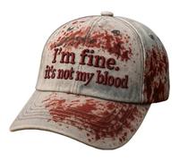 Pufei Problem Solved Baseball Caps for Men And Women Problem Solved Halloween Baseball Caps Horror Funny Halloween Unisex Hat for Costume Enthusiasts Movie Nights Haunted House