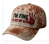 Pufei Problem Solved Baseball Caps for Men And Women Problem Solved Halloween Baseball Caps Horror Funny Halloween Unisex Hat for Costume Enthusiasts Movie Nights Haunted House