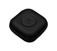 Pufei PU Leather Case Bag Carrying Case Pressure Shock Absorption Travel Small Pocket Anti-scratch Storage Package Case with Lanyard Headset Accessories Organizer for KZ IEM