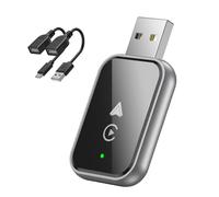 Pufei Wired To Wireless Carplay & Android Auto Wireless Adapter USB Plug and Play 2 in 1 Dongle Auto Connect Car Intelligent Systems for Factory Wired Carplay Android Auto Cars