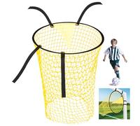Pufeuoo 1Pcs Football Target Net, Top Bins Football Net for Goal Training, Target Practice Nets with 4 Straps, Foldable Soccer Field Nets for Quarterbacks Football Soccer Ball Training (1)