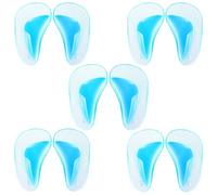 Pufeuoo 5 Pairs Gel Arch Support Insoles, Gel High Heel Inserts Cushion Pads, Silicone Orthotic Arch Support Insoles for Women Men Orthopedic Flat Feet, Plantar Fasciitis and Fallen Arches