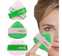 Puff Makeup Applicator, Face Powder Puff - Triangle Makeup Puff for Face - Cosmetic Foundation Applicator, Triangle Facial Sponge for Wet and Dry Use, Her