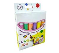 Puff Markers 12-Colors Water-Based Crafts Art Painting
