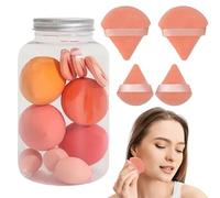 Puff Pastry Kit - Mini Beauty Blending Tools, Makeup Sponge Set | Lightweight Cosmetic Applicator Kit, Wet Dry Base Blend For Wife Girlfriend Mother Travel By