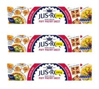 Puff Pastry Sheet 280g Gluten Free Ready Rolled Jusrol (3x280g)