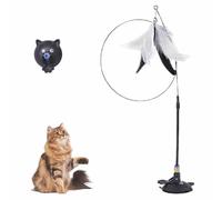 Puff Pet - Meowmastery Toy,meowmastery toy - 2025 interactive cat teaser wand,Exercise and Entertainment for Active Felines (black)