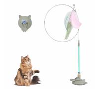 Puff Pet - Meowmastery Toy,meowmastery toy - 2025 interactive cat teaser wand,Exercise and Entertainment for Active Felines (green)