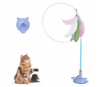 Puff Pet - Meowmastery Toy,meowmastery toy - 2025 interactive cat teaser wand,Exercise and Entertainment for Active Felines (blue)
