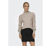 Bestseller A/S Women's Onlkatia L/S High Neck Jumper KNT Noos Sweater, Mocha Meringue/Detail: w. Melange, XS