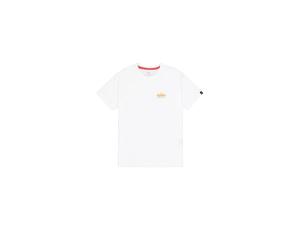 Puff sleeve printed T-shirt Alpha Industries Back Print Blanc 3XL
