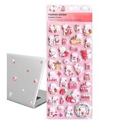 Puff Sticker for Children | Self-Adhesive Cute Rabbit Stickers | 3D Relief Sticker - for Notebook Scrapbooking Camera Diaries Laptops Mobile Phone Cases Water Bottle Pen Box