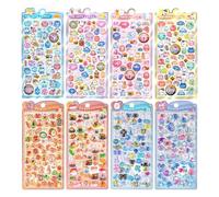Puff Sticker Sheets Stickers for Teens, Diary, Planner & Scrapbooking Supplies Adorable Tiny Sticker for Scrapbooks