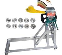 Puffed Food Extruder 25-50 kg/h Rice Corn Puffing Machine Multifunction Snack Maker with 10 Molds for Street Stall