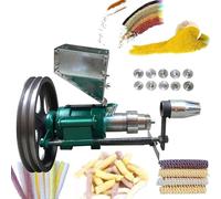 Puffed Food Extruder Rice Corn Puffing Machine Multifunction Popcorn Maker with 10 Molds for Street Stall